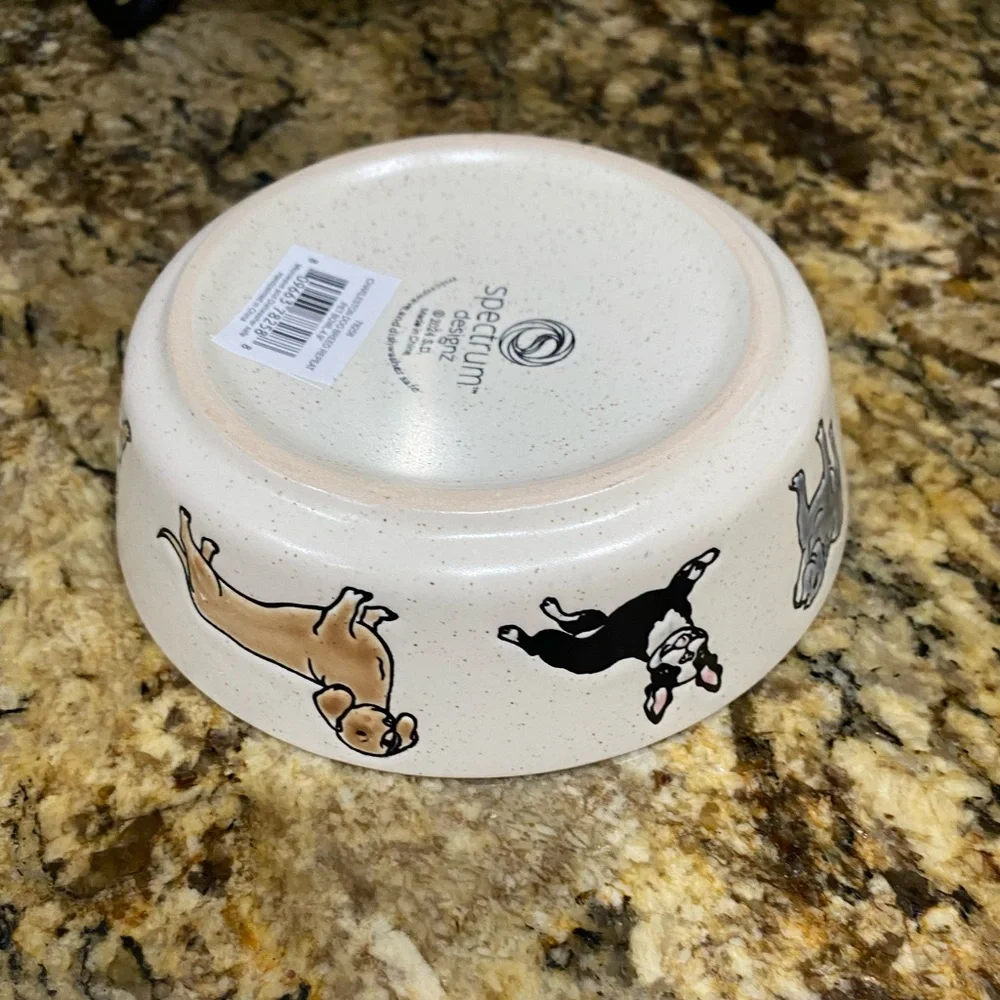 Spectrum Designz speckled 5” pet bowl - Charleston’s Dog Breed - Fabulou! NEW